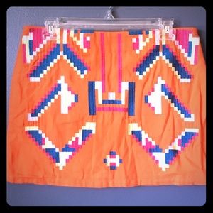 Tribal print skirt